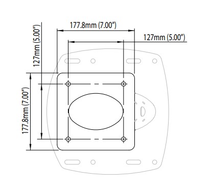 Power Tower Aluminium Scanstrut dimensions 2